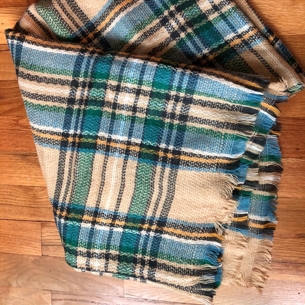 Plaid Blanket Scarf